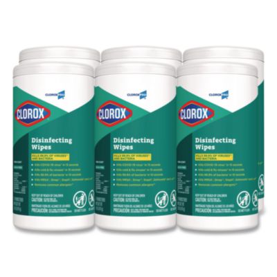 CloroxPro Disinfecting Wipes, 1-Ply, Fresh Scent, 7 x 8, Whi