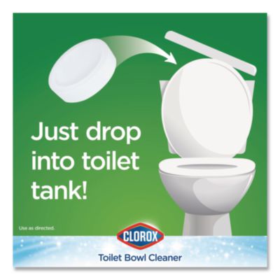 Ultra Clean Toilet Tablets Bleach, 3.5 oz Tablet, 2/Pack, 6