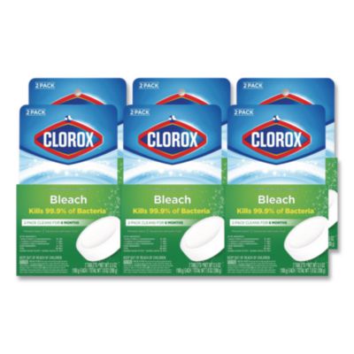 Ultra Clean Toilet Tablets Bleach, 3.5 oz Tablet, 2/Pack, 6 