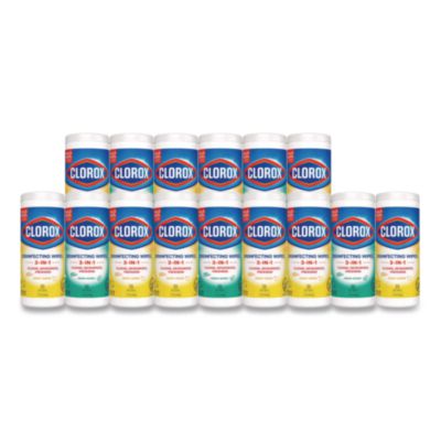 Disinfecting Wipes, Cleaning Wipes, 1-Ply, 7 x 8, Fresh Scen