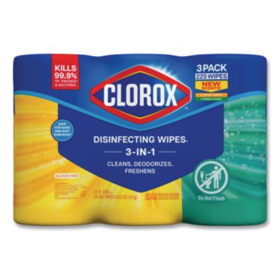 Disinfecting Wipes, Bleach Free Cleaning Wipes, 1-Ply, 7 x 8