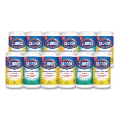 Disinfecting Wipes, Bleach Free Cleaning Wipes, 1-Ply, 7 x 8