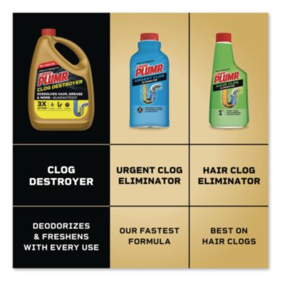 Pro-Strength Full Clog Destroyer Plus PipeGuard, Gel, 80 oz