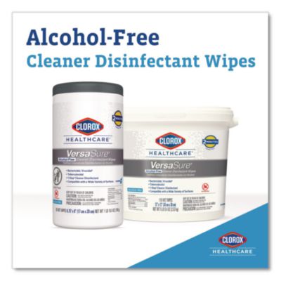VersaSure Cleaner Disinfectant Wipes, 1-Ply, 6.75 x 8, Fragr