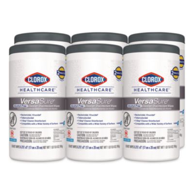 VersaSure Cleaner Disinfectant Wipes, 1-Ply, 6.75 x 8, Fragr