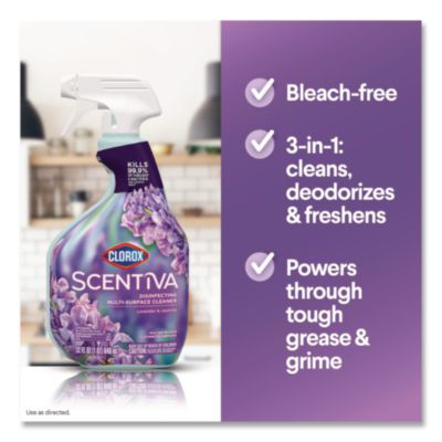 Scentiva Disinfecting Multi-Surface Cleaner, Bleach Free, La