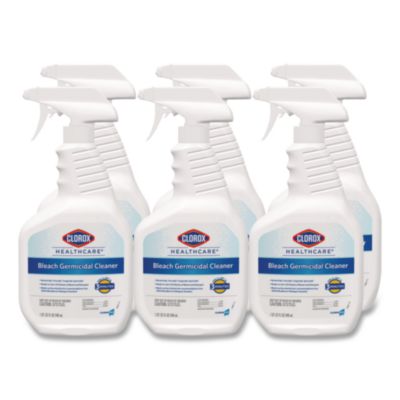 Bleach Germicidal Cleaner, Unscented, 32 oz Spray Bottle, 6/