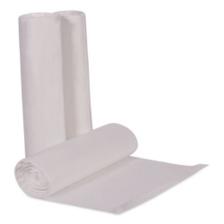 High-Density Waste Can Liners, 45 gal, 14 mic, 40" x 48", Na