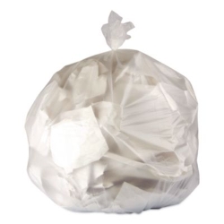 High-Density Waste Can Liners, 45 gal, 14 mic, 40" x 48", Na