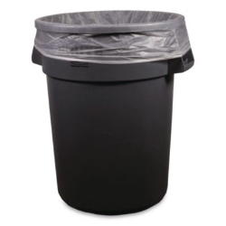 High-Density Waste Can Liners, 45 gal, 14 mic, 40" x 48", Na