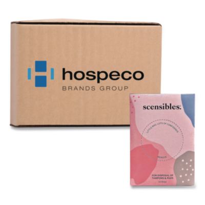 Scensibles Personal Disposal Bags, 3.38" x 2" x 9.75", Pink,