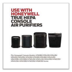 Allergen Remover Replacement HEPA Filters, 6.75 x 10.3, 3/Pa