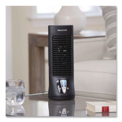 QuietSet Personal Table Fan, 4 Speeds, Black