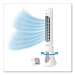QuietSet Whole Room Tower Fan, 5 Speeds, White