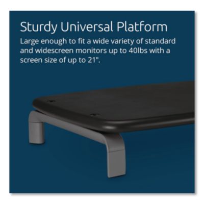 Monitor Stand With Smartfit, For 21" Monitors, 11.5" X 9" X
