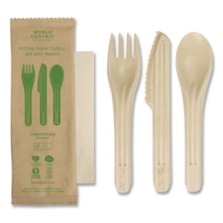 NoTree Cutlery, Light Mediumweight, Fork/Knife/Spoon/Napkin,
