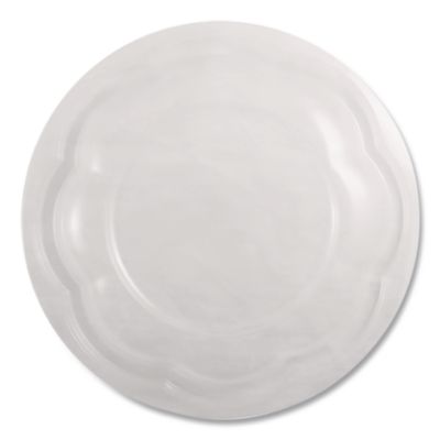 PLA Salad Bowl Lids, 6.8" dia x 0.8" h, Clear, Plastic, 600/