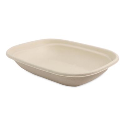 Laminated Fiber Containers, 20 oz, 6.7 x 8.7 x 1.7, Natural,