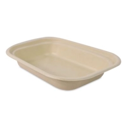 Fiber Containers, 17 oz, 6.02 x 8.02 x 1.5, Natural, Sugarca