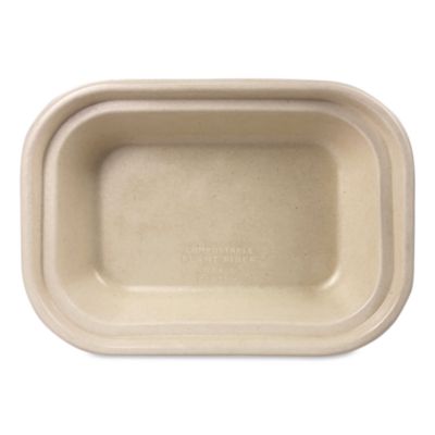 Fiber Containers, 17 oz, 6.02 x 8.02 x 1.5, Natural, Sugarca