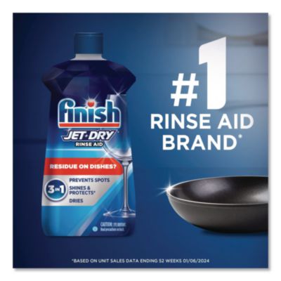 Jet-Dry Rinse Agent, 8.45 Oz Bottle, 8/carton