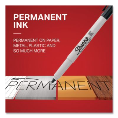 Ultra Fine Tip Permanent Marker, Ultra-Fine Bullet Tip, Blac