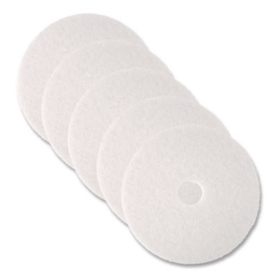 Low-Speed Super Polishing Floor Pads 4100, 27" Diameter, Whi