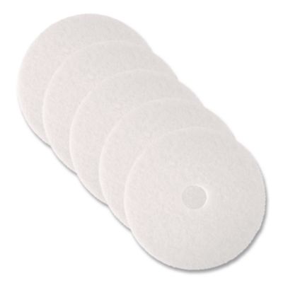 Low-Speed Super Polishing Floor Pads 4100, 20" Diameter, Whi