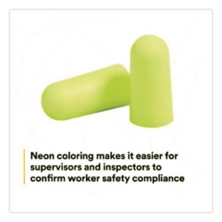 E-A-Rsoft Yellow Neon Earplug Refill for One Touch Dispenser