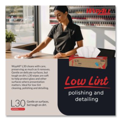 L30 Towels, POP-UP Box, 16.4 x 9.8, White, 100/Box, 8 Boxes/