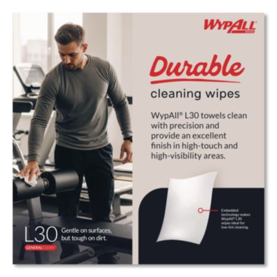 L30 Towels, POP-UP Box, 16.4 x 9.8, White, 100/Box, 8 Boxes/