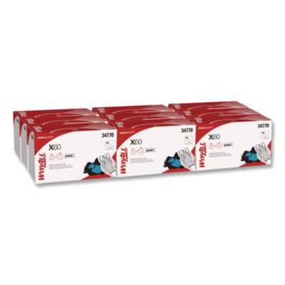 General Clean X60 Cloths, 1/4 Fold, 11 x 23, White, 100/Box,