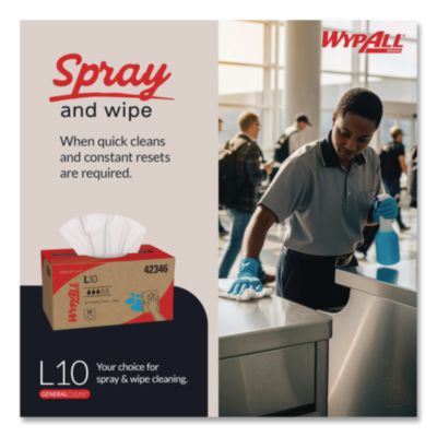 L10 Towels, POP-UP Box, 1-Ply, 10.25 x 9, White, 250/Box, 24