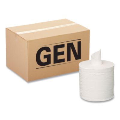 Centerpull Towel, 2-Ply, 7.3" x 500 ft, White, 600 Roll, 6 R