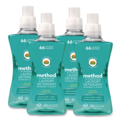4X Concentrated Laundry Detergent, Beach Sage Scent, 53.5 oz