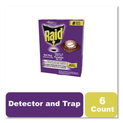 Bed Bug Detector and Trap, 0.19 lb Trap, 8 Traps/Box, 6/Cart