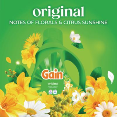 Liquid Laundry Detergent, Gain Original Scent, 19 Loads, 25