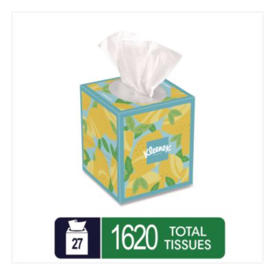 Soothing Lotion Facial Tissue, 3-Ply, White, 60 Sheets/Box,
