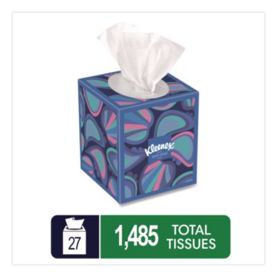 Anti-Viral Facial Tissue, 3-Ply, White, 55 Sheets/Box, 27 Bo