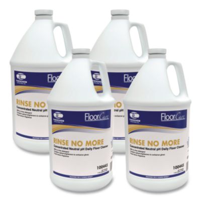 Rinse-No-More Floor Cleaner, Lemon Scent, 1 Gal, Bottle, 4/c