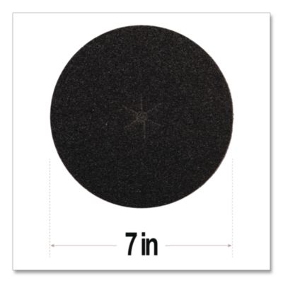 Floor Surfacing Hookit Discs, 7" Diameter, 60 Grit, Purple,