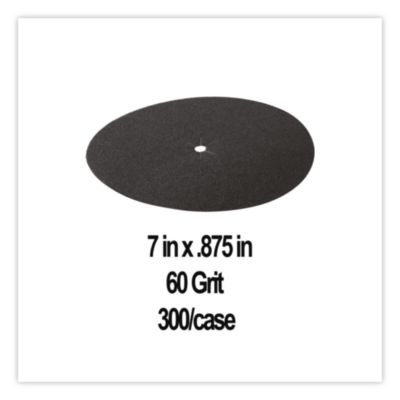 Resinite Floor Surfacing Disc, 7" Diameter, Black, 300/Carto
