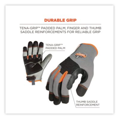 ProFlex 710 Heavy-Duty Utility Gloves, Large, Gray, Pair