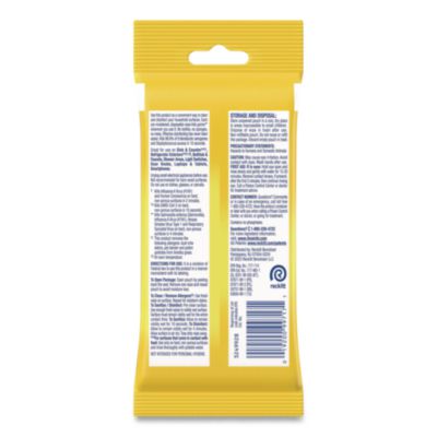 Disinfecting Wipes Flatpacks, 1-Ply, 6.69 x 7.87, Lemon and