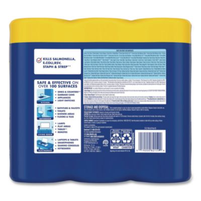 Disinfecting Wipes, 1-Ply, 7 x 7.25, Lemon and Lime Blossom,