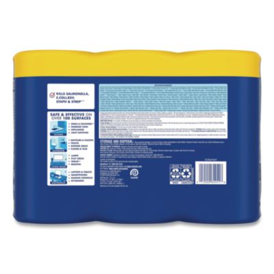 Disinfecting Wipes, 1-Ply, 7 x 7.25, Lemon and Lime Blossom,