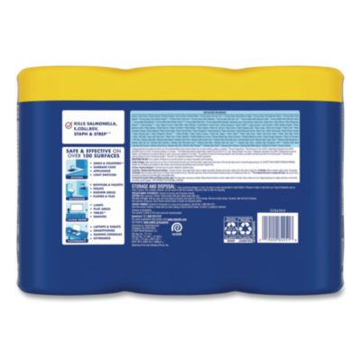 Disinfecting Wipes, 1-Ply, 7 x 7.25, Lemon and Lime Blossom,