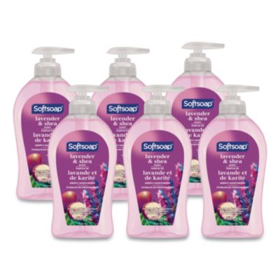 Liquid Hand Soap Pumps, Lavender Shea Scent, 6/Carton