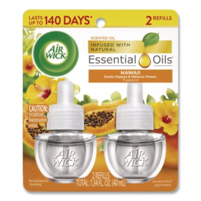 Scented Oil Twin Refill, Hawaii Exotic Papaya and Hibiscus F