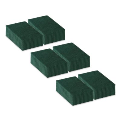 90-96 Medium Duty Hand Cleaning Pad, 6" x 9", Green, 20/Pack